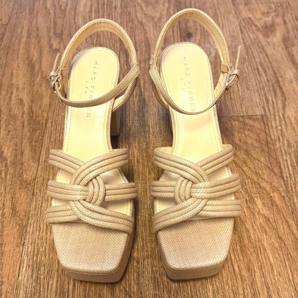 Marc Fisher LTD Cairo Platform Sandal in Medium Natural Size 9 - Picture 7 of 15